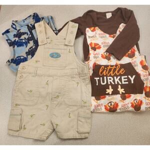 Mixed Bundle Baby Boy 2 Outfits 4 pieces 6-9 Months